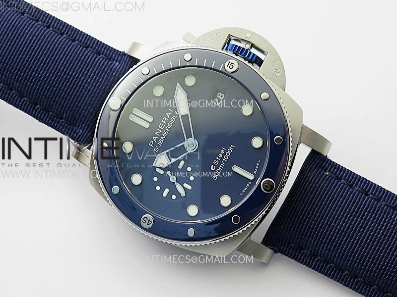PAM1289 Y TTF Best Edition Blue Dial on Blue Leather Strap P.900 Clone